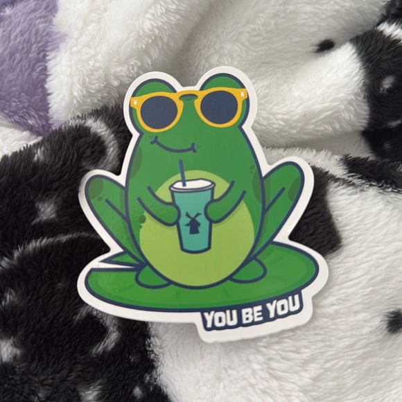 Dutch bros frog you be you sticker - Picture 1 of 1
